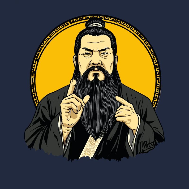 Parodie du philosophe chinois Confucius