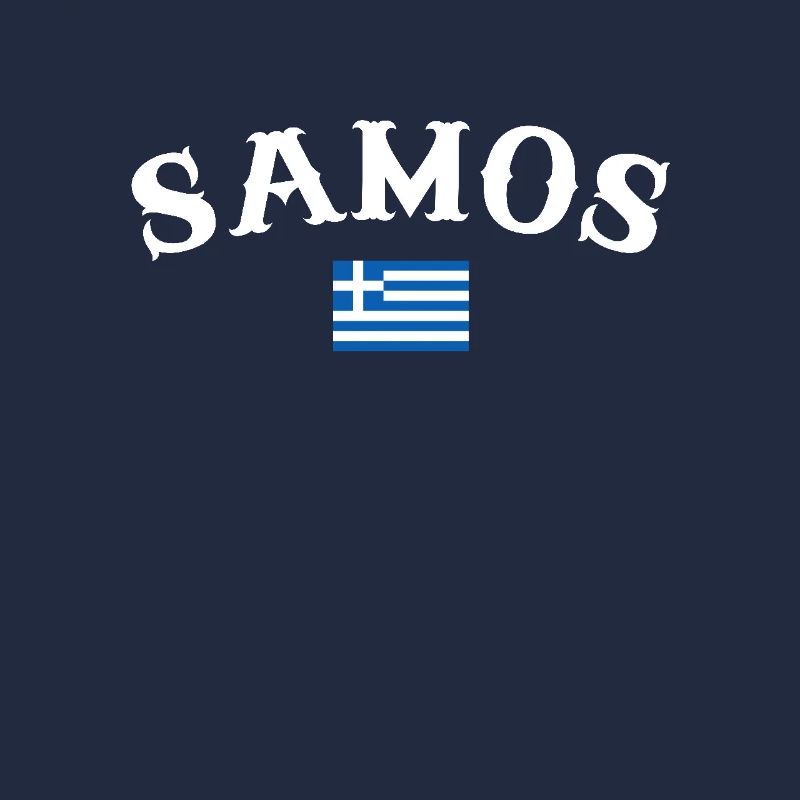 Samos Grèce Drapeau grec Grec