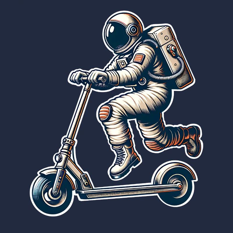 E-Scooter E-Scooter Kick Scooter Astronaut