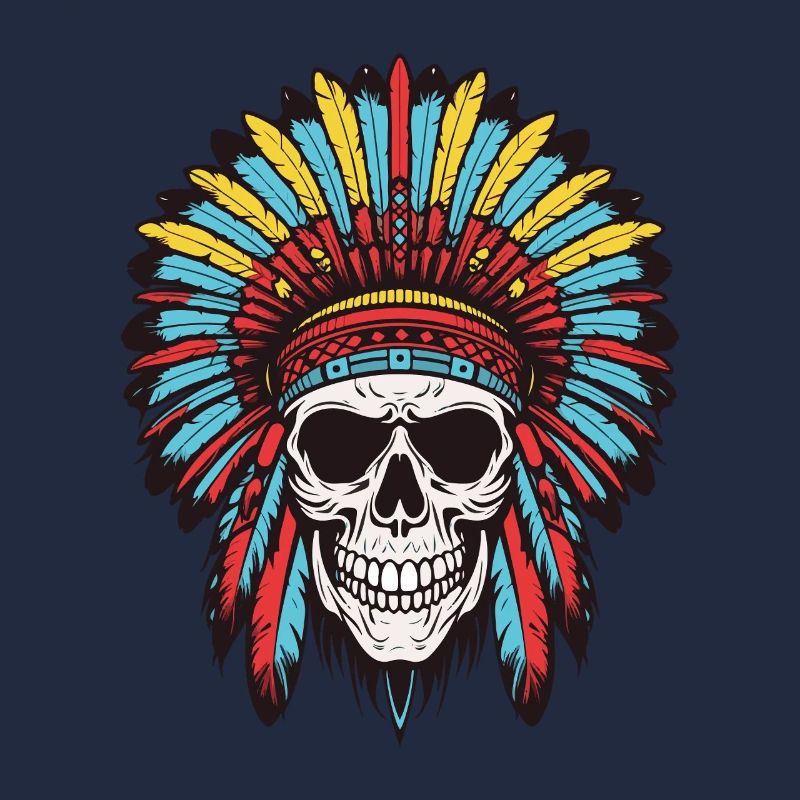 Apache Indian Chief Skull