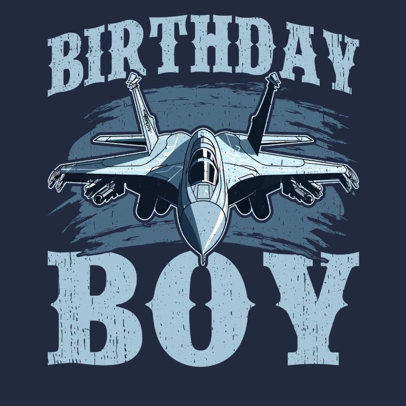 Geburtstag Junge Kampfjet Design