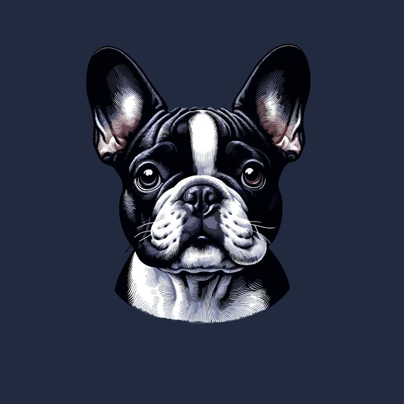 Visage de chien - Bouledogue français