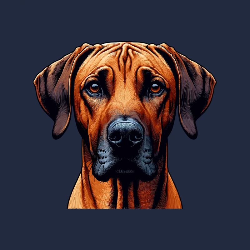 Visage de chien - Rhodesian Ridgeback