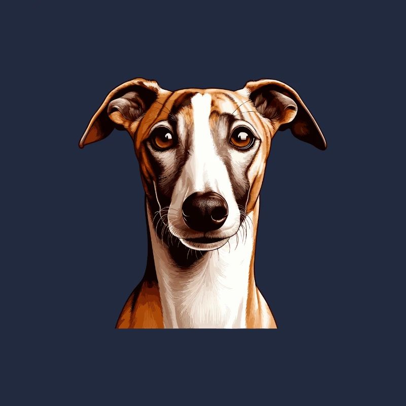 Visage de chien - Whippet