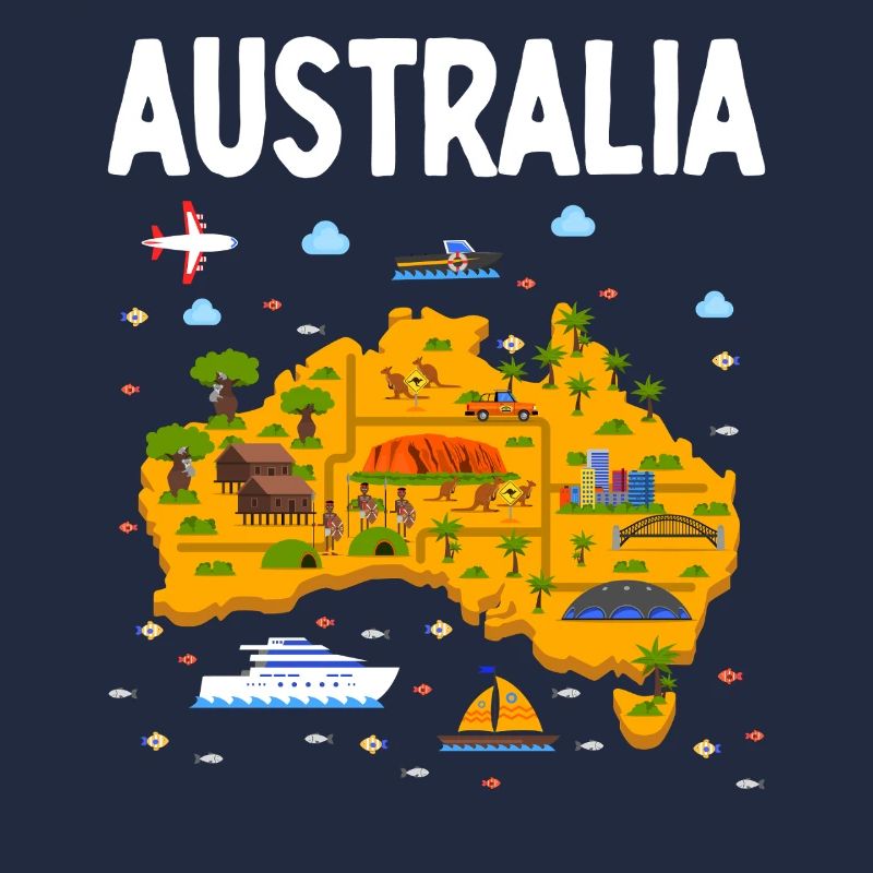 Lustig Australien Ayers Rock Aboriginal Australier