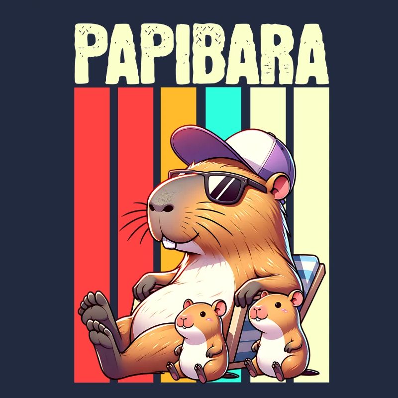 Papibara Capybara Papa Vater
