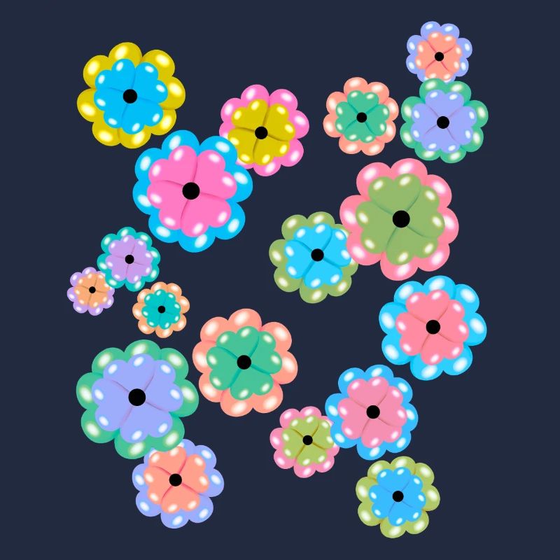 Mandala de printemps fleurs, fleurs,