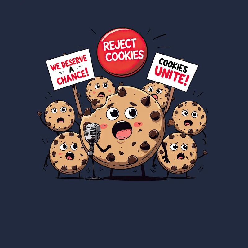 Cookie Rebellion - Conception amusante de protestation de biscuits
