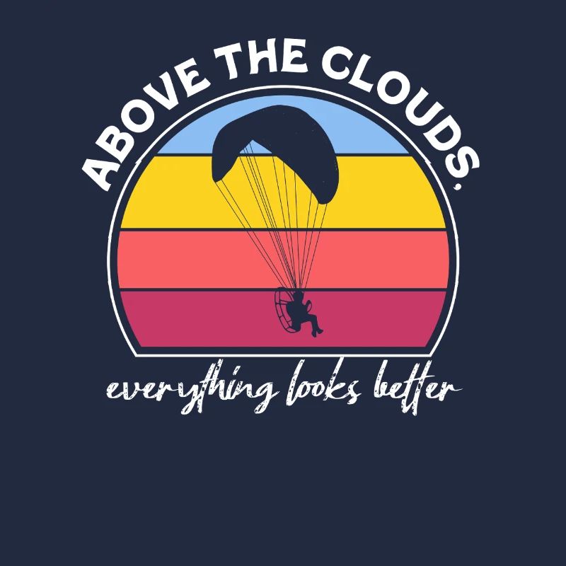 Über den Wolken Paramotor-Enthusiast