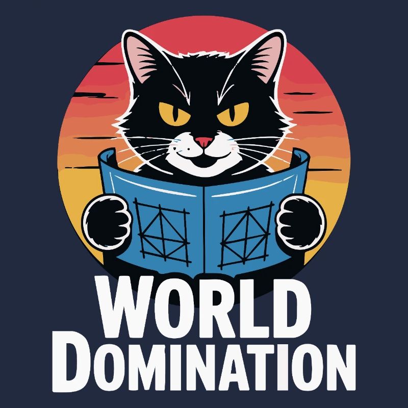 Domination mondiale – un chat avec de grands projets