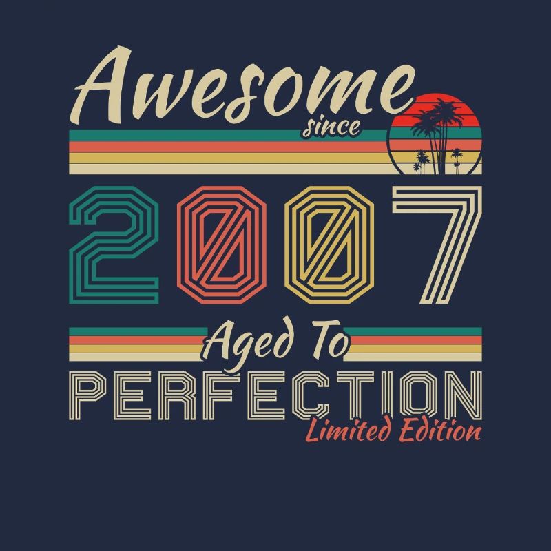 2007 Vintage Retro Geburtstagsgeschenk