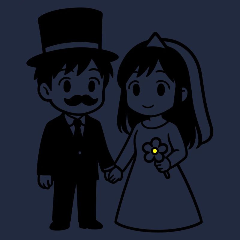 Couple de mariés Anime