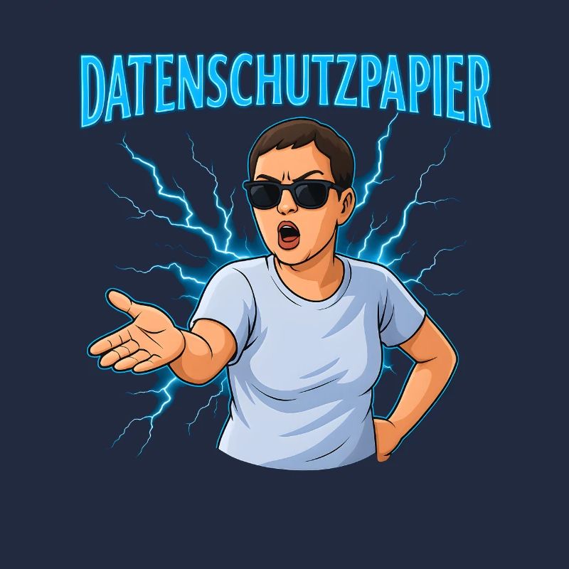 Datenschutzpapier – Satire Design