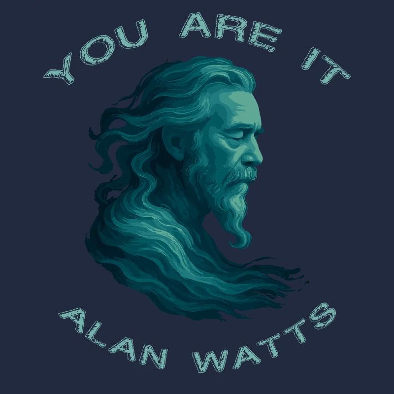 Du bist es Alan Watts Kunst