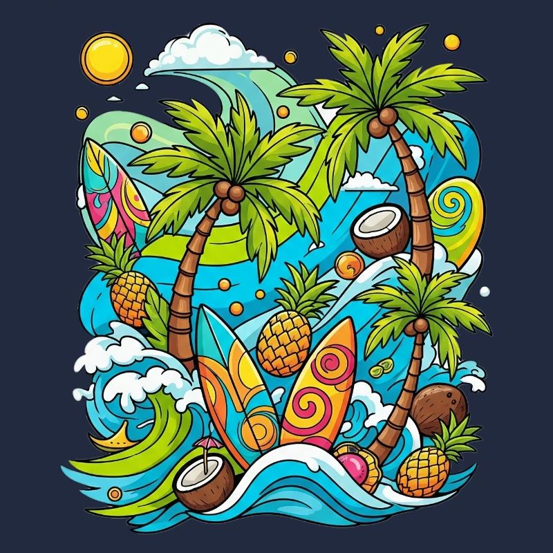 Modèle de vacances tropicales