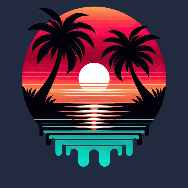 Sunlight summer vibes palm trees beach