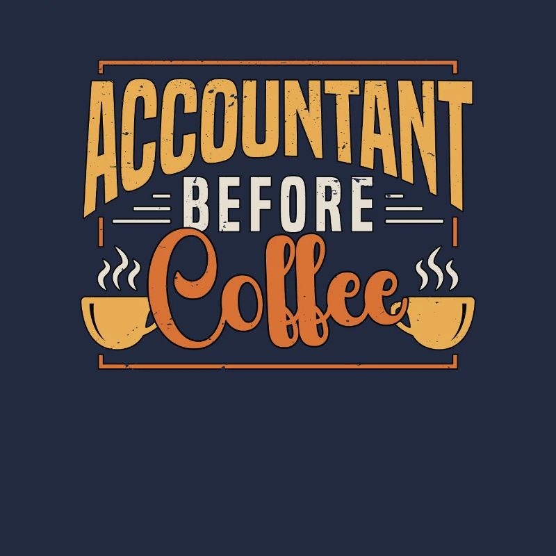 Comptable avant le café Comptable Amateur de café