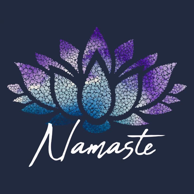 Namaste Lotusblüte bunt Muster Pattern