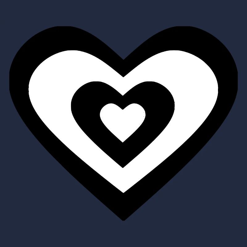 Pixel Heart Schwarzes Herz Geschenk