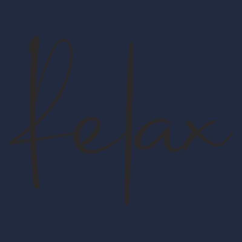 Statement Spruch Relax