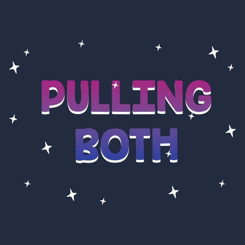Pulling Both Bisexual LGBTQ Bi Pride Couples Funny