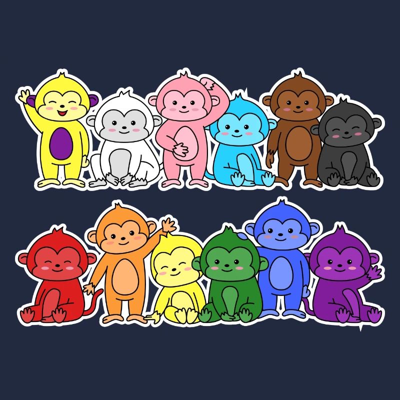 Pride Progress Flag Monkey for Equality