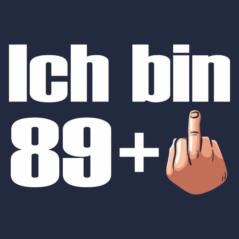 89 + Mittelfinger Geburtstag Geschenk Idee Party