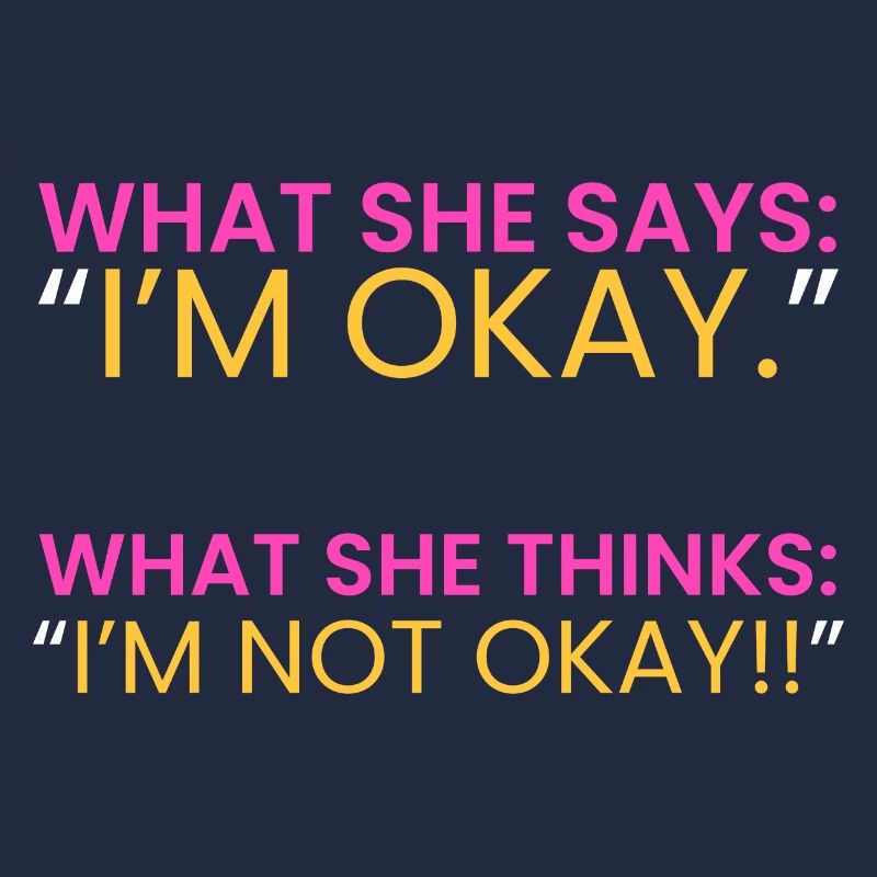 she: "I'm fine."