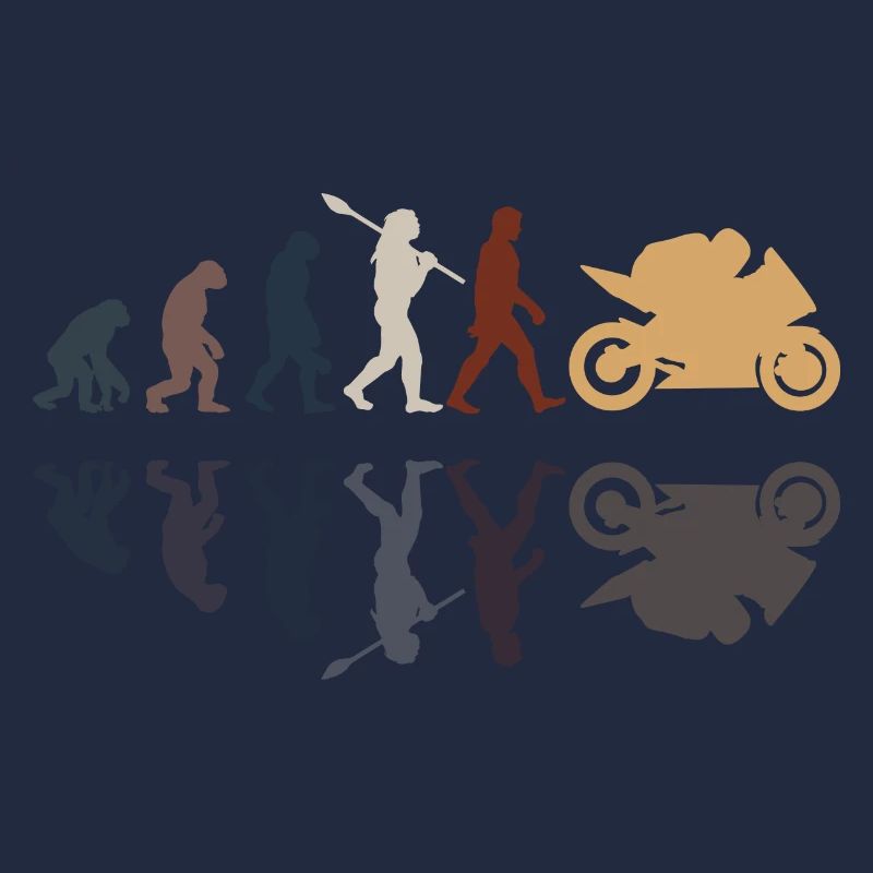 Motorcycle Evolution Vintage Shadow Biker