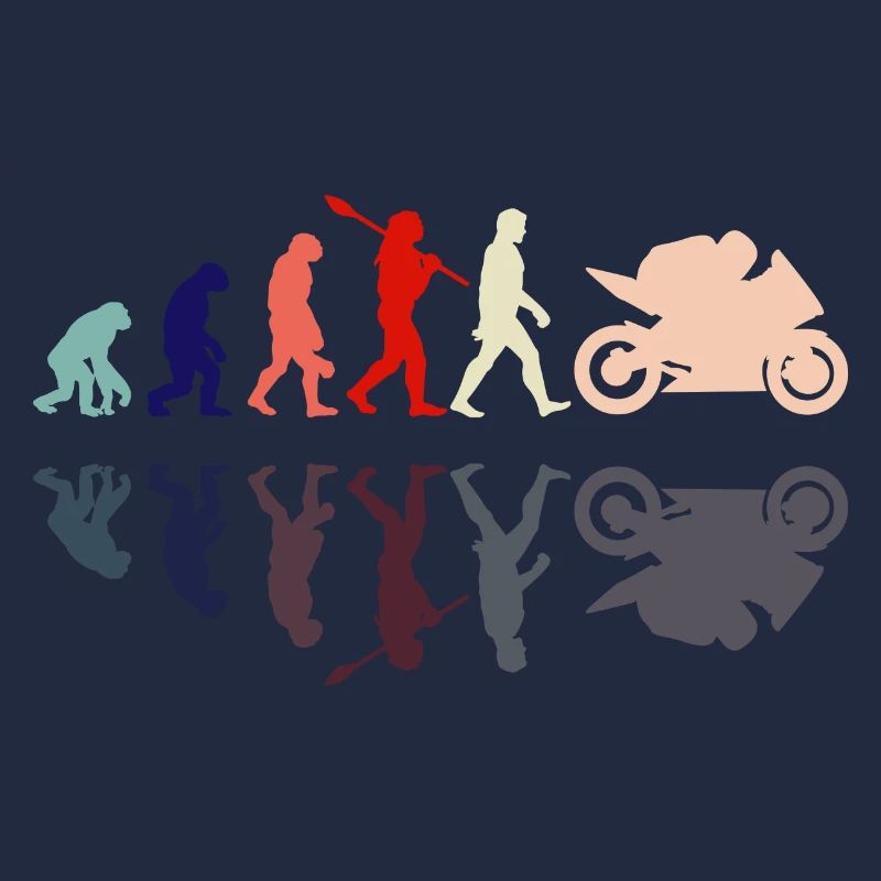 Motorcycle Evolution Vintage Shadow Biker