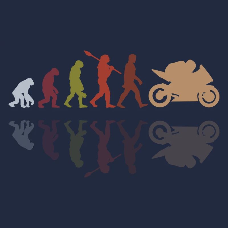 Motorcycle Evolution Vintage Shadow Biker