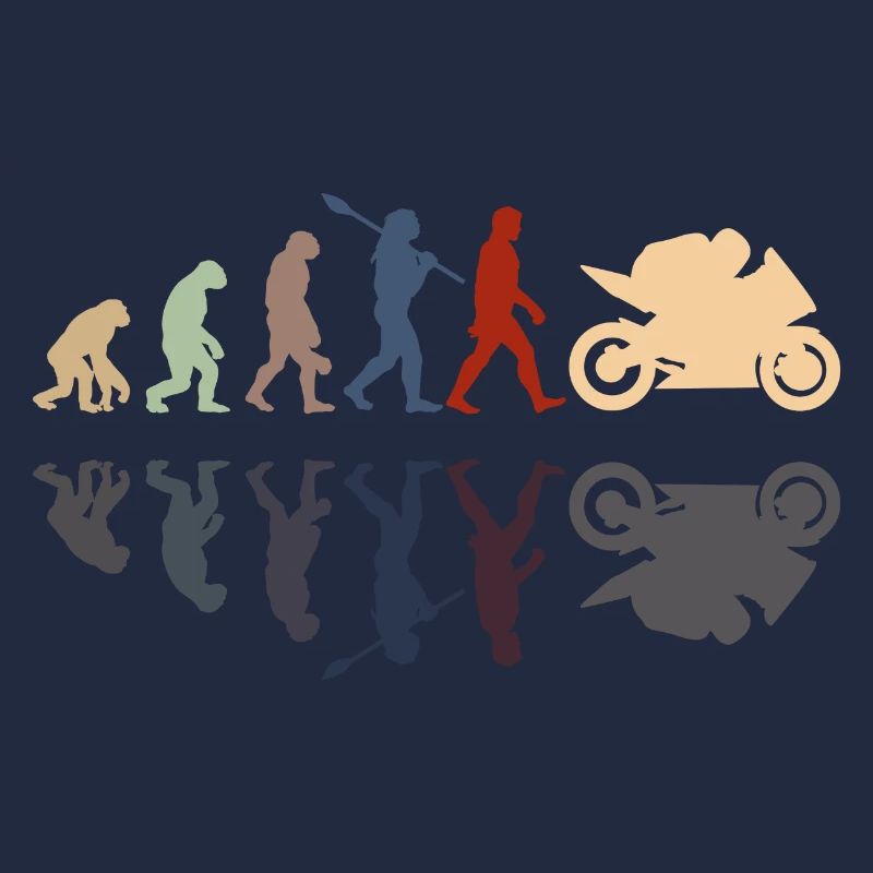 Motorcycle Evolution Vintage Shadow Biker