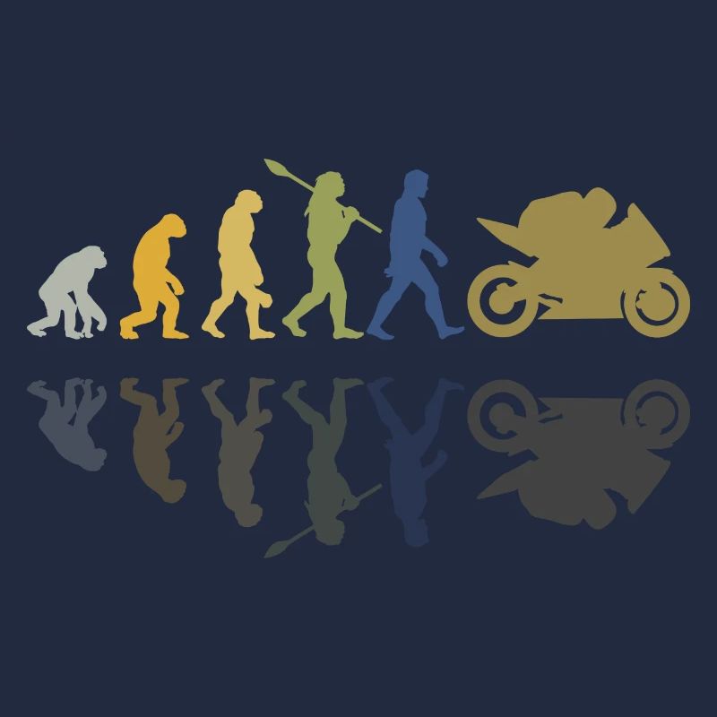 Motorcycle Evolution Vintage Shadow Biker