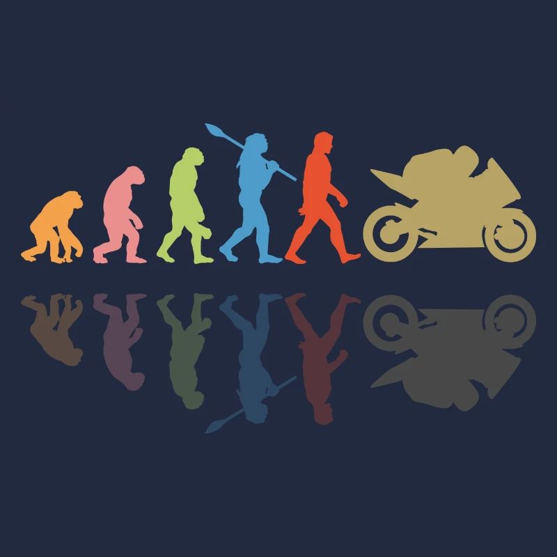 Motorcycle Evolution Vintage Shadow Biker