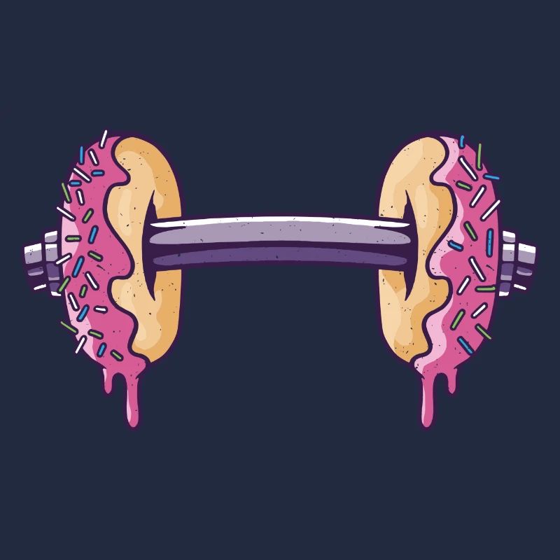 Workout mit Donuts Hantel