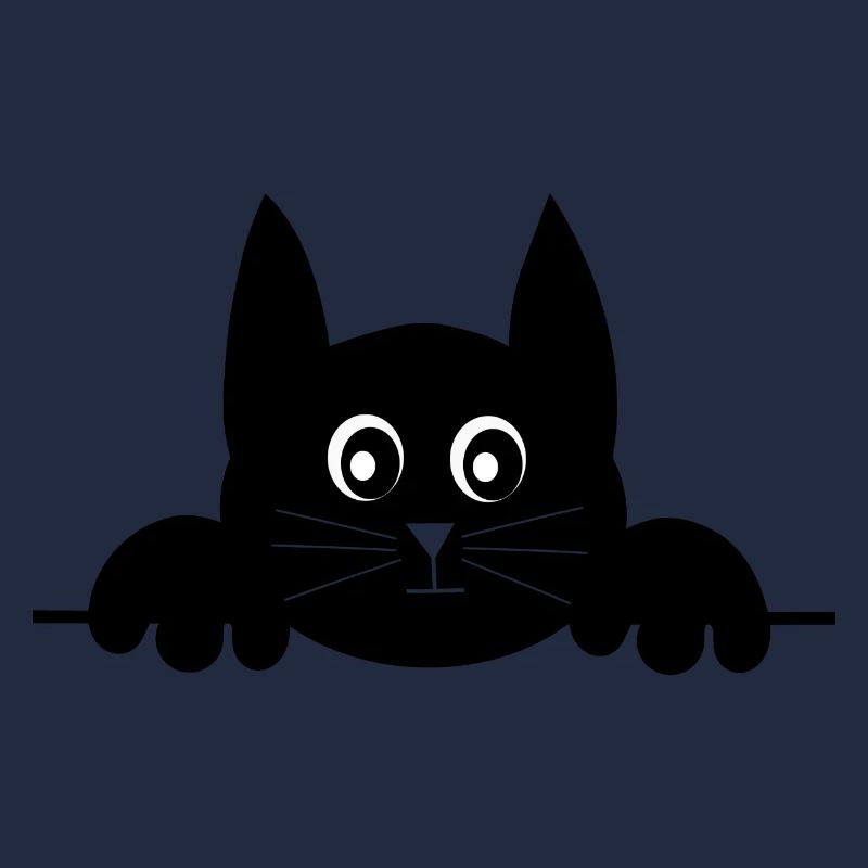 chat noir chat chaton doux cadeau de Noël