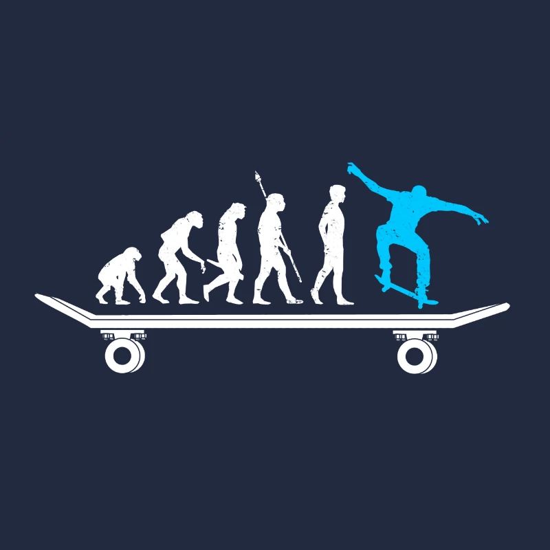 Skateboarder évolution skateboard