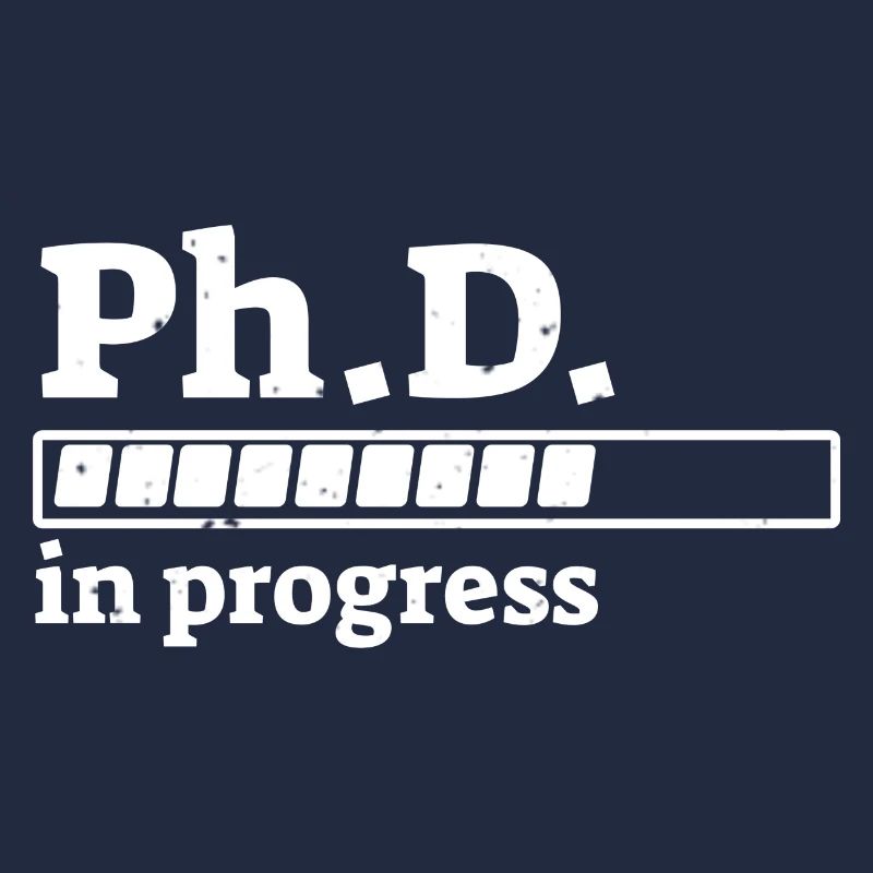 Ph.D. in Progress Staff Shirt with Progress