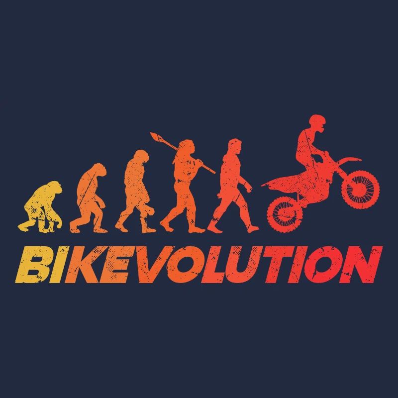 Motorcycle Evolution Vintage Shadow Biker