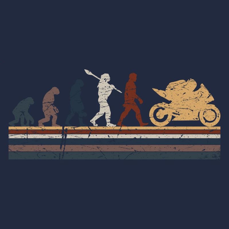 Motorcycle Evolution Vintage Shadow Biker