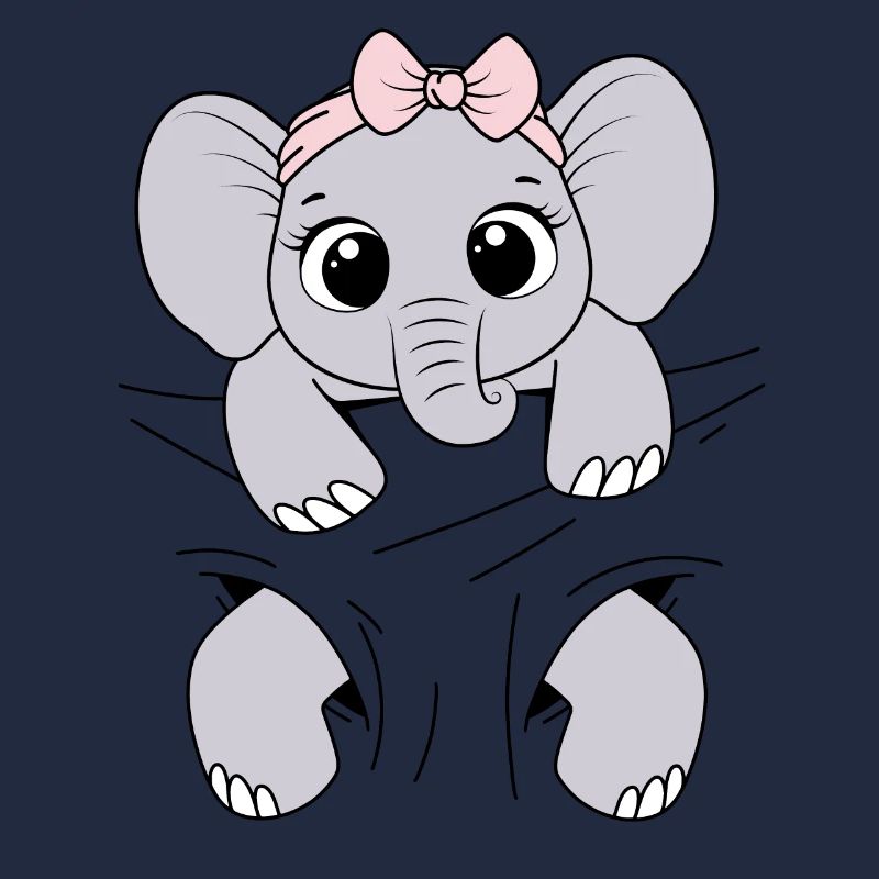 Bébé Éléphant Porter Animal Drôle Bébé Éléphant