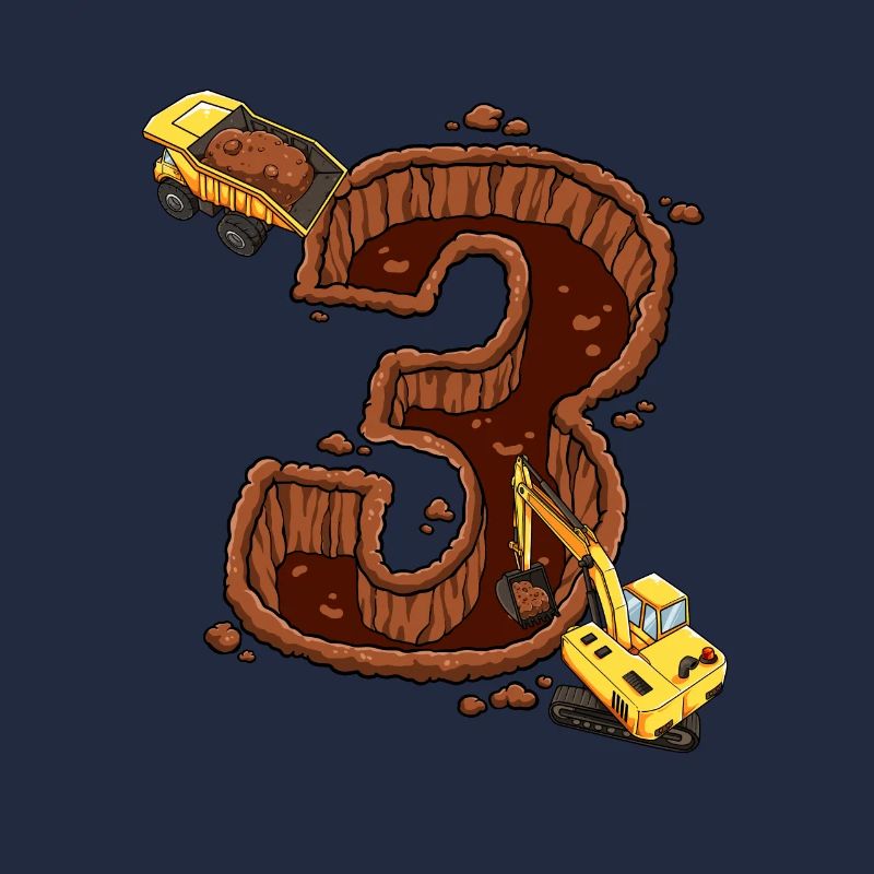 Machines de construction 3e anniversaire