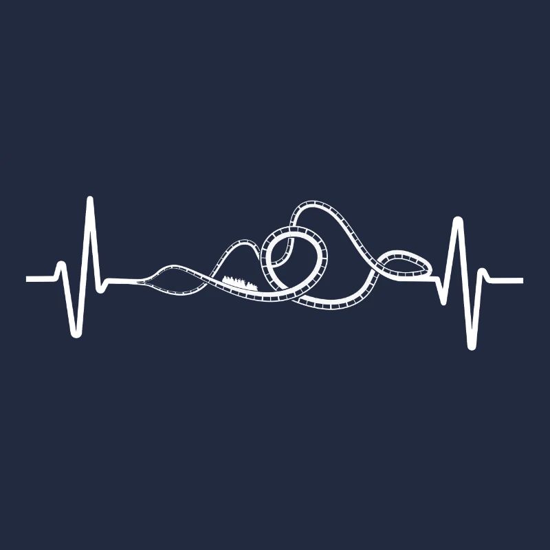 Rollercoaster heartbeat parc d'attractions de montagnes russes