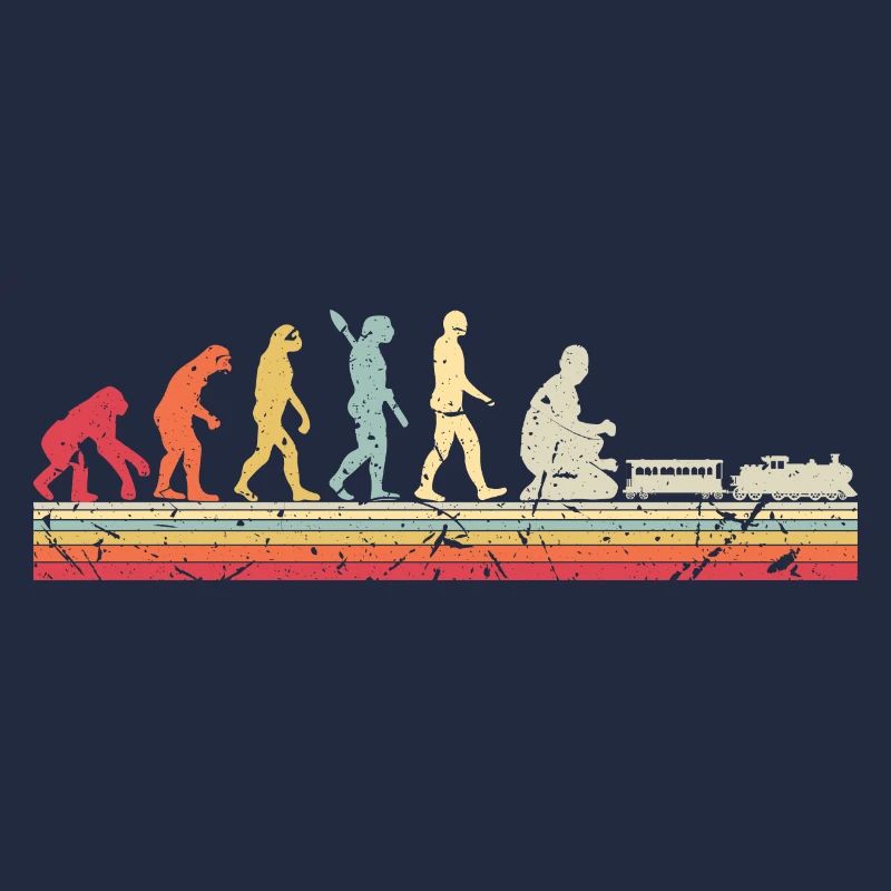 Evolution of Human Train Model Railway