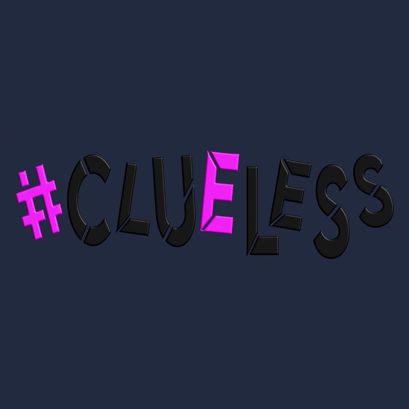 #clueless pas de plan sans idées désemparées au hasard