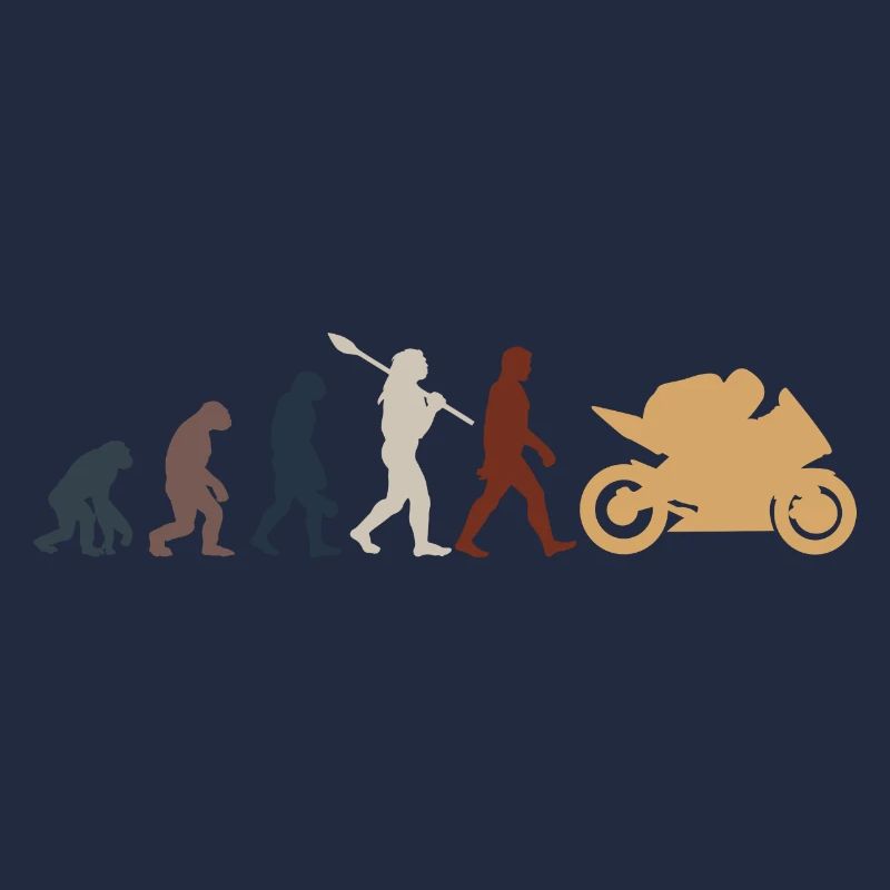 Motorcycle Evolution Vintage Shadow Biker
