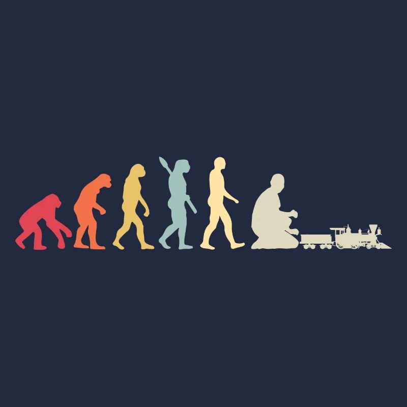 Evolution of Human Train Model Railway