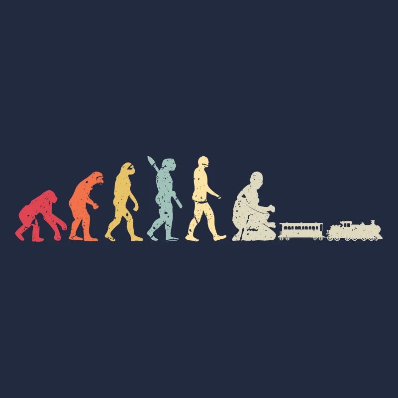 Evolution of Human Train Model Railway