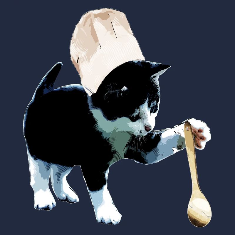 Chef cat cooking kitty kitchen