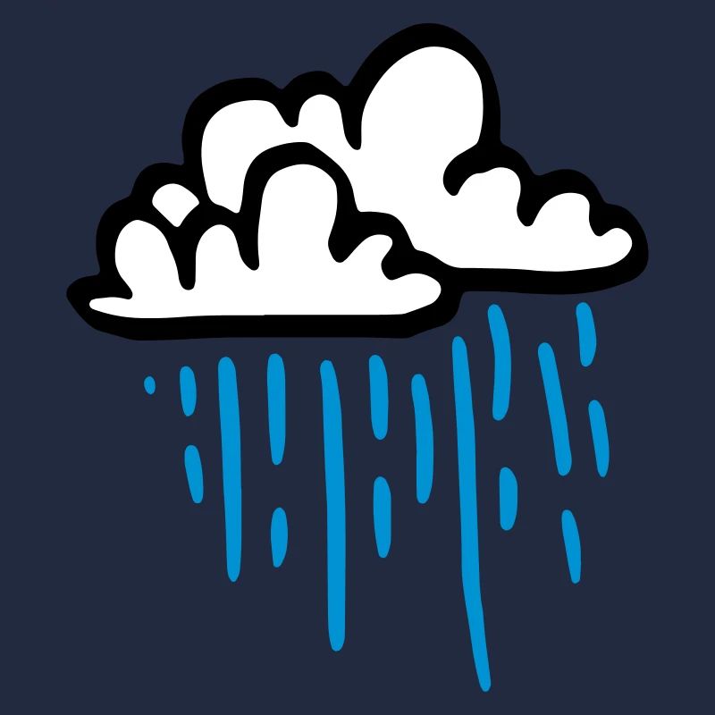 Zwei Regenwolken bunt / two rain clouds - Regen